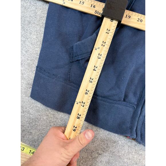 Aeropostale Full Zip Sweatshirt Mens 2XL Blue NY EST 1987 Embroidered Spellout - Picture 4 of 7